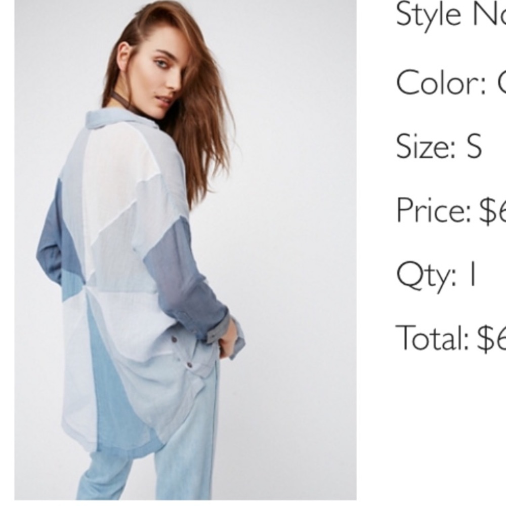 Free People Button Down